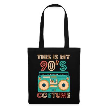 This Is My 90s Costume Shirt Années 1990 Rétro Vintage - Sac en tissu - noir - Devant