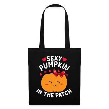 Fête d’Halloween I Citrouille Sexy sur le Trottoir I Sexy K - Sac en tissu - noir - Devant