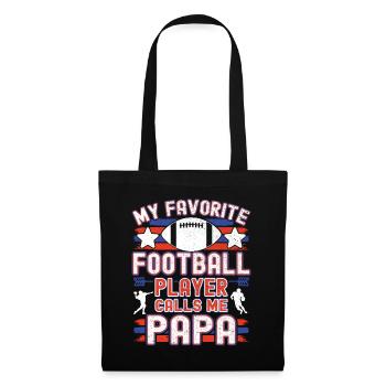 American Football Dad Dad Dad Football Player - Tote Bag - black - Front