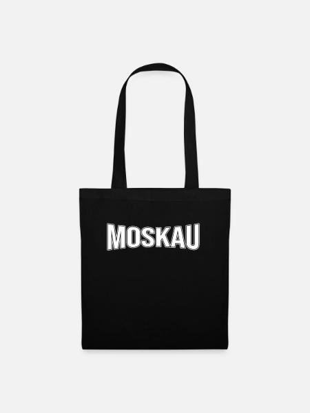 Moskau - Stoffbeutel - Schwarz