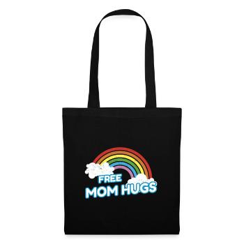 Maman gratuite Hugs Rainbow - Sac en tissu - noir - Devant