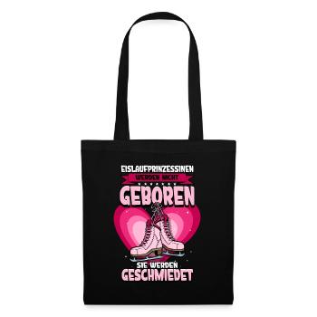 Eislaufen - Stoffbeutel - Schwarz - Vorne