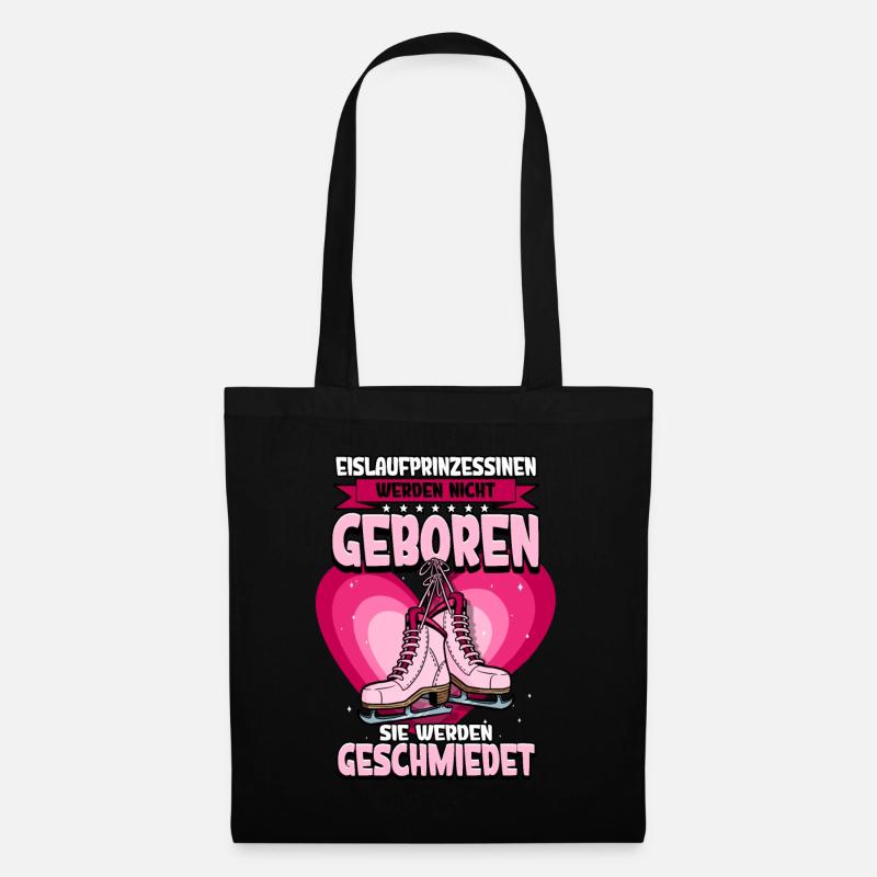 Eislaufen - Stoffbeutel - Schwarz
