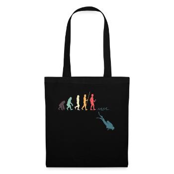 Évolution de la plongée - Sac en tissu - noir - Devant