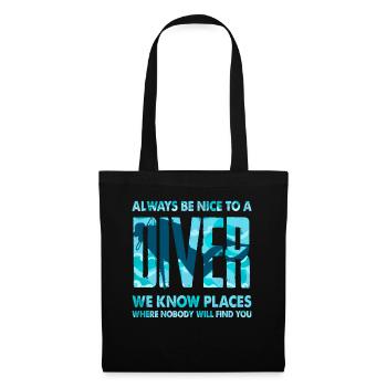 Diver Instructor Diving - Tote Bag - black - Front