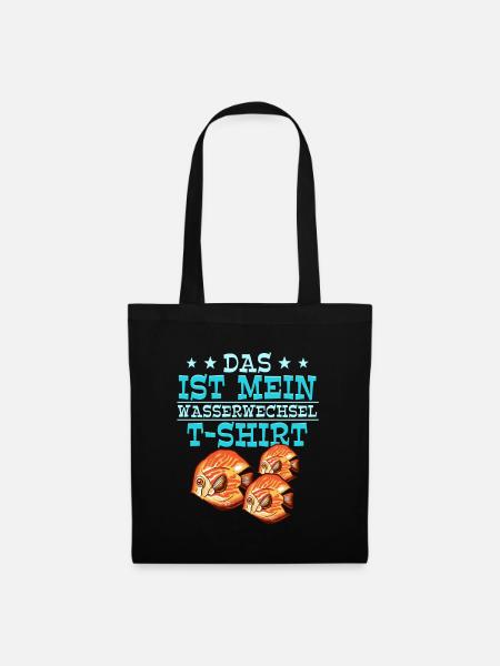 Das ist mein Wasserwechsel T-shirt Aquarianer - Stoffbeutel - Schwarz