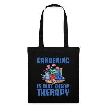 Gardening Is Dirt Cheap Therapy 3 - Tote Bag - black - Front