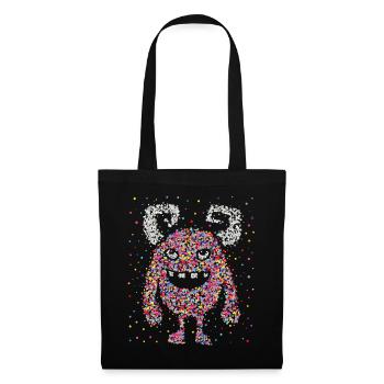 Carnaval Carnaval Confettis Monster Kölle Alaaf - Sac en tissu - noir - Devant