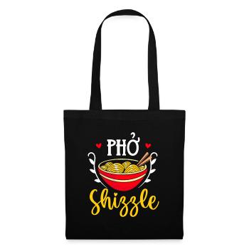 Pho Shizzle asiatische Pho-Nudelsuppe - Stoffbeutel - Schwarz - Vorne