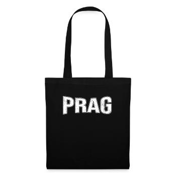 Prag - Stoffbeutel - Schwarz - Vorne