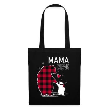 Mama Bear - Stoffbeutel - Schwarz - Vorne