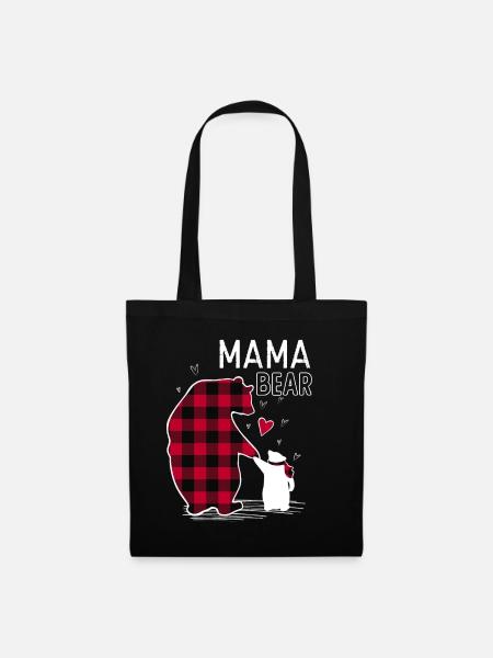 Mama Bear - Stoffbeutel - Schwarz