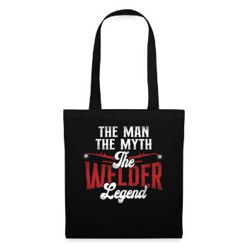 Welder Welding Dad Father Vintage - Tote Bag - black - Front
