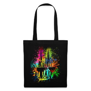 Cologne Cathedral Carnival Carnival Cologne Costume Replacement - Tote Bag - black - Front