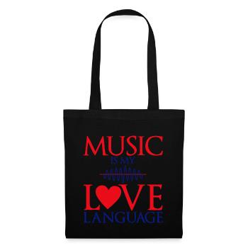 Music Is My Love Language - Tote Bag - black - Front