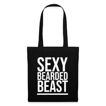 Sexy Bearded Beast - Tote Bag - black - Front