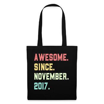 Génial depuis novembre 2017 - Sac en tissu - noir - Devant