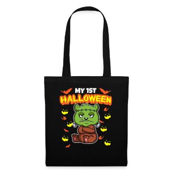 My First Halloween Scary Hallow's Eve Birthday - Stoffbeutel - Schwarz - Vorne