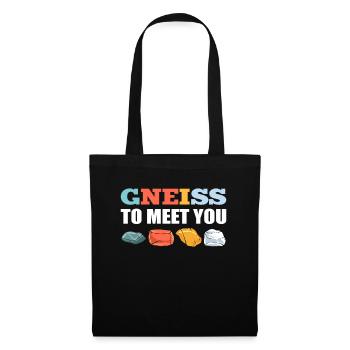 Gneiss To Meet You Mineral Collecting Ores - Tote Bag - black - Front