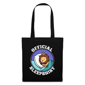 Official sleepshirt lion - Tote Bag - black - Front