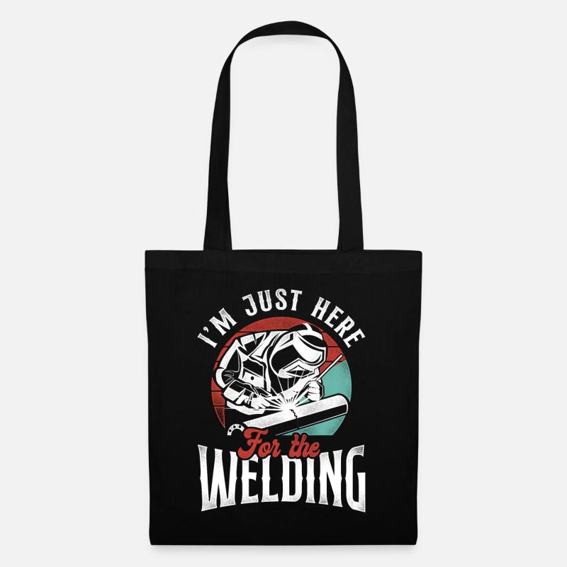Welder Welding Vintage Retro I'm - Stoffbeutel - Schwarz