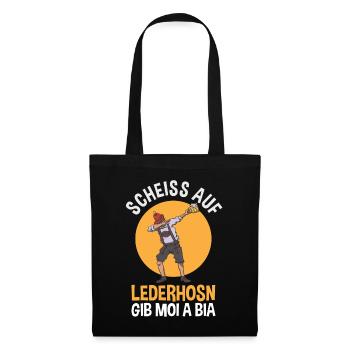 Trachten Lederhosn München - Stoffbeutel - Schwarz - Vorne