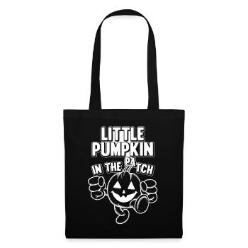 Little Pumpkin In The Patch - Halloween Pumpkin - Stoffbeutel - Schwarz - Vorne