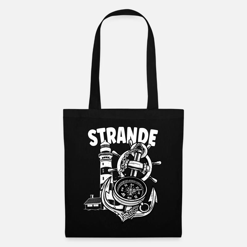 Strande - Stoffbeutel - Schwarz