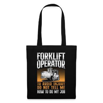 Certified Forklift Truck Operator - Tote Bag - black - Front