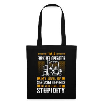 Certified Forklift Truck Operator - Tote Bag - black - Front