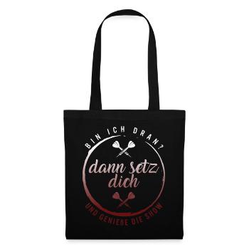 Ich bin dran? Dann sitzen und genießen Sie das - Tote Bag - black - Front