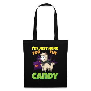 I'm Just Here For The Candy Scary Halloween Beast - Stoffbeutel - Schwarz - Vorne