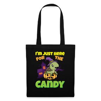 Je suis juste ici pour la bête d’Halloween effrayante de bonbons - Sac en tissu - noir - Devant
