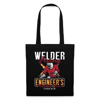 Carrière de soudeur Ingénieur fixateur Fer à souder - Sac en tissu - noir - Devant