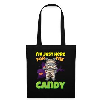 I'm Just Here For The Candy Scary Halloween Beast - Stoffbeutel - Schwarz - Vorne