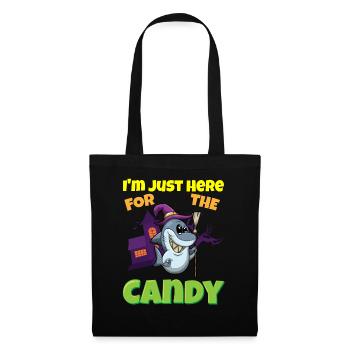 I'm Just Here For The Candy Scary Halloween Beast - Stoffbeutel - Schwarz - Vorne