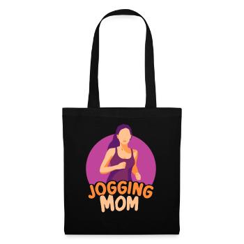 Jogging Maman Jogging Coureur Coureuse Mère - Sac en tissu - noir - Devant