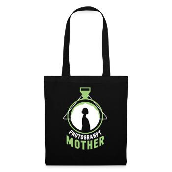 Fotografin Mutter Kamera Mama Fotografie - Stoffbeutel - Schwarz - Vorne