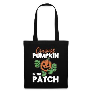 Halloween Craziest Pumpkin Dans Le Patch I Hallowee - Sac en tissu - noir - Devant