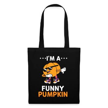 Halloween Pumpkin Dab Dance Pumpkin - Je suis drôle - Sac en tissu - noir - Devant