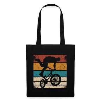 BMX Shirt Cyclisme Descente Vintage Rétro - Sac en tissu - noir - Devant