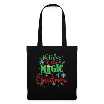 Croyez en la magie de Noël Weihnachten - Sac en tissu - noir - Devant