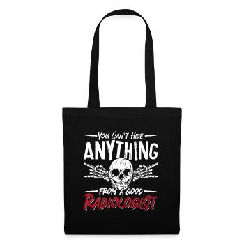 Radiologue Vous ne pouvez pas cacher Radiologie Radiologie Rad - Sac en tissu - noir - Devant