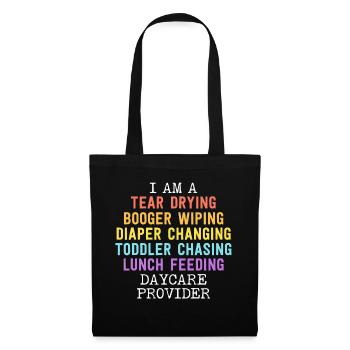 Daycare Provider Definition Cute Nanny Childcare - Tote Bag - black - Front