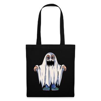 Kids Ghost Costume - Tote Bag - black - Front
