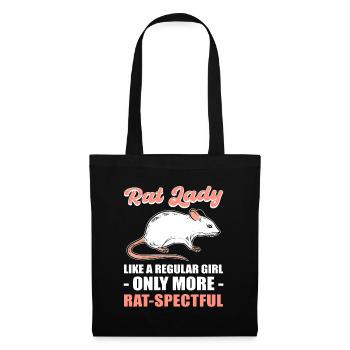 Rat Lady Like a Regular Girl Only More - Tote Bag - black - Front