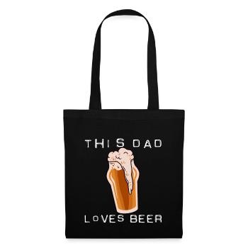 This Dad Loves Beer - Tote Bag - black - Front