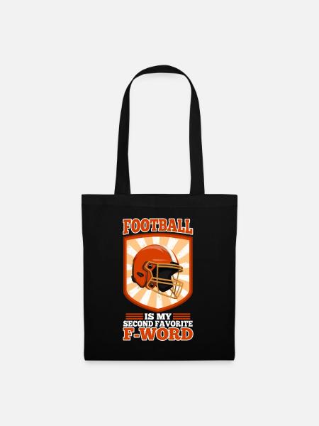 Football is my second favorite f word - Stoffbeutel - Schwarz