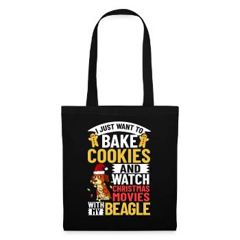 Beagle Dog Puppy Owner Lover Christmas - Tote Bag - black - Front