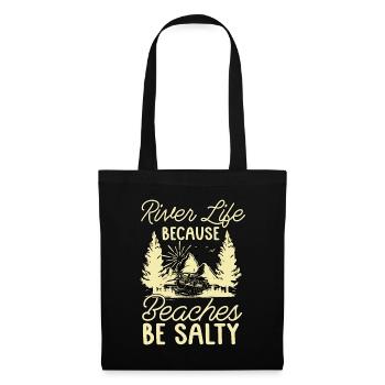 Rafting River Life Because Beaches Kayak Paddling - Tote Bag - black - Front
